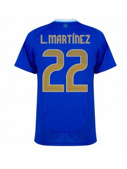 Argentinien Lautaro Martinez #22 Auswärtstrikot Copa America 2024 Kurzarm